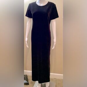 WOMEN FAUX VELVET MIDI DRESS SIZE 10